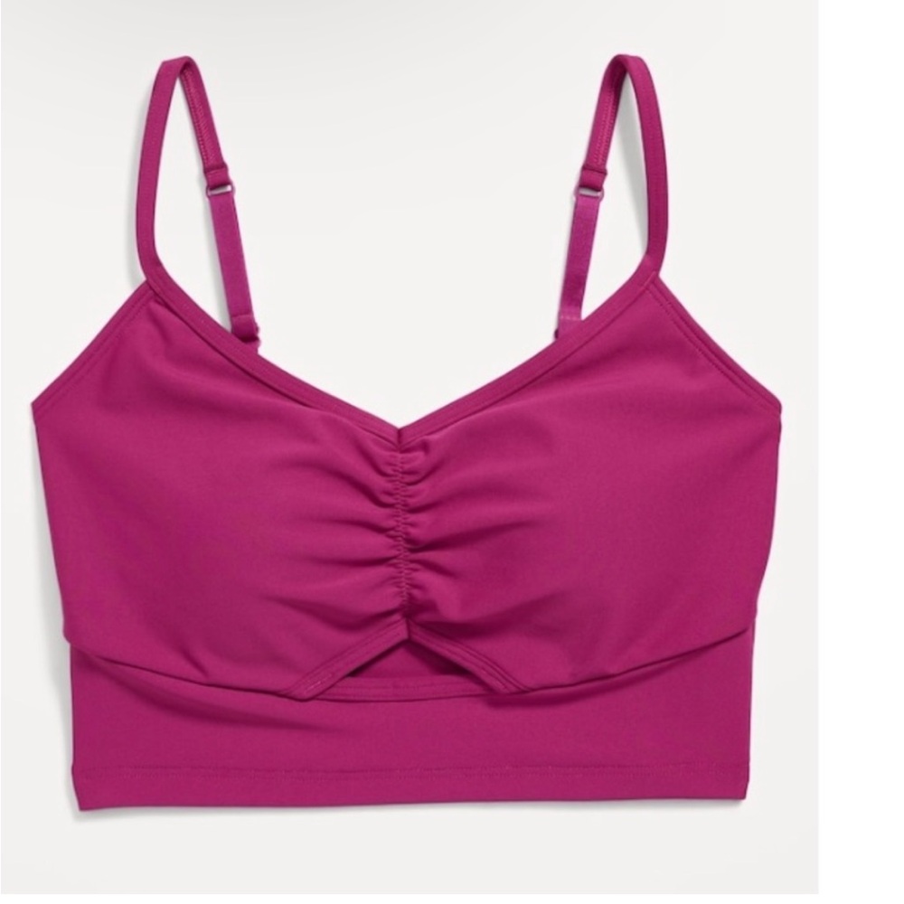 NWT Old Navy Light Support Powersoft Ruched Sports Bra